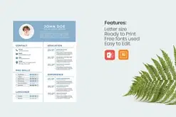 Santorini Resume Template