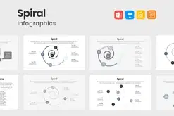 Spiral Infographics Template