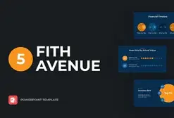 Fifth Avenue Finance PowerPoint Template