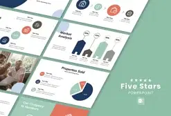 Five Stars Real Estate PowerPoint Template