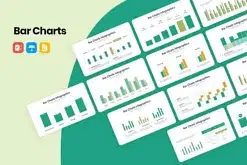 Bar Charts Infographics PowerPoint Template