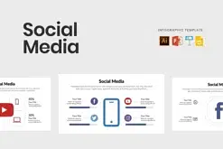 Social Media Vector Infographics Template