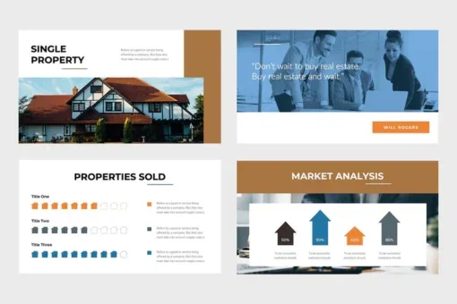 Pinnacle Team Real Estate PowerPoint Template - SlideBulk